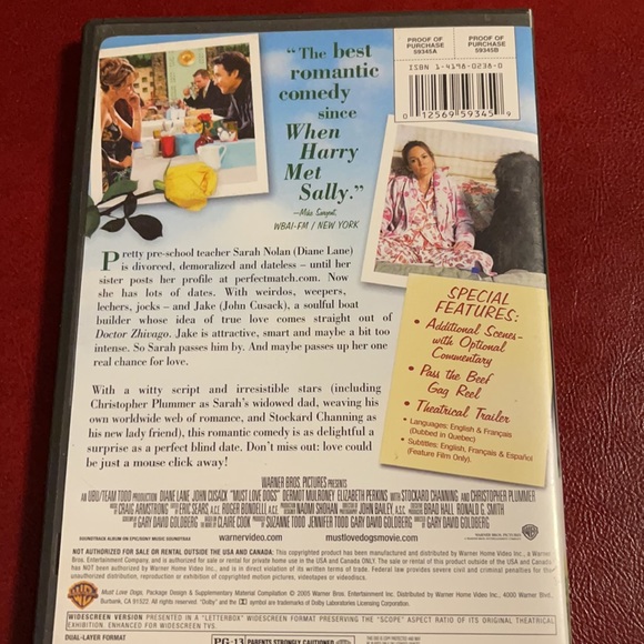 📀 Must Love Dogs 🐕 - Picture 2 of 4